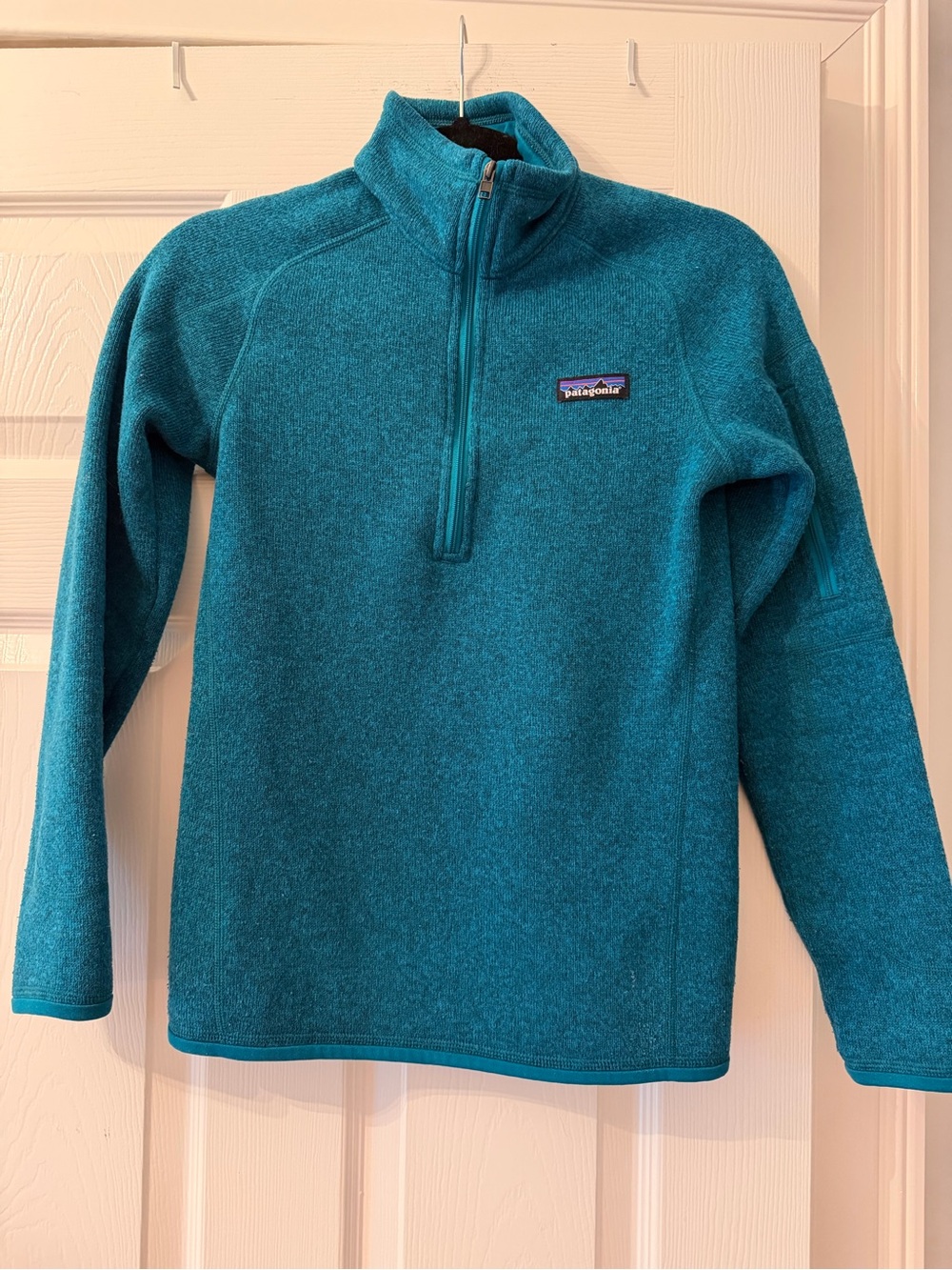 Patagonia Teal Half-Zip Fleece Pullover